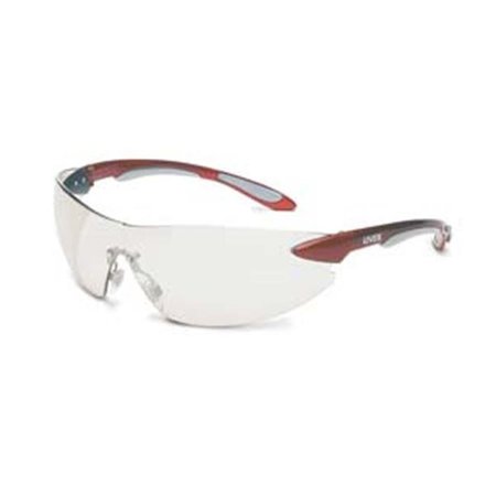 BACOU DALLOZ SAFETY Bacou-Dalloz S4412 Uvex Ignite Red-Silver Frame Reflect 50 Lens UXS4412